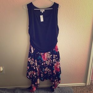 Shark bite floral dress